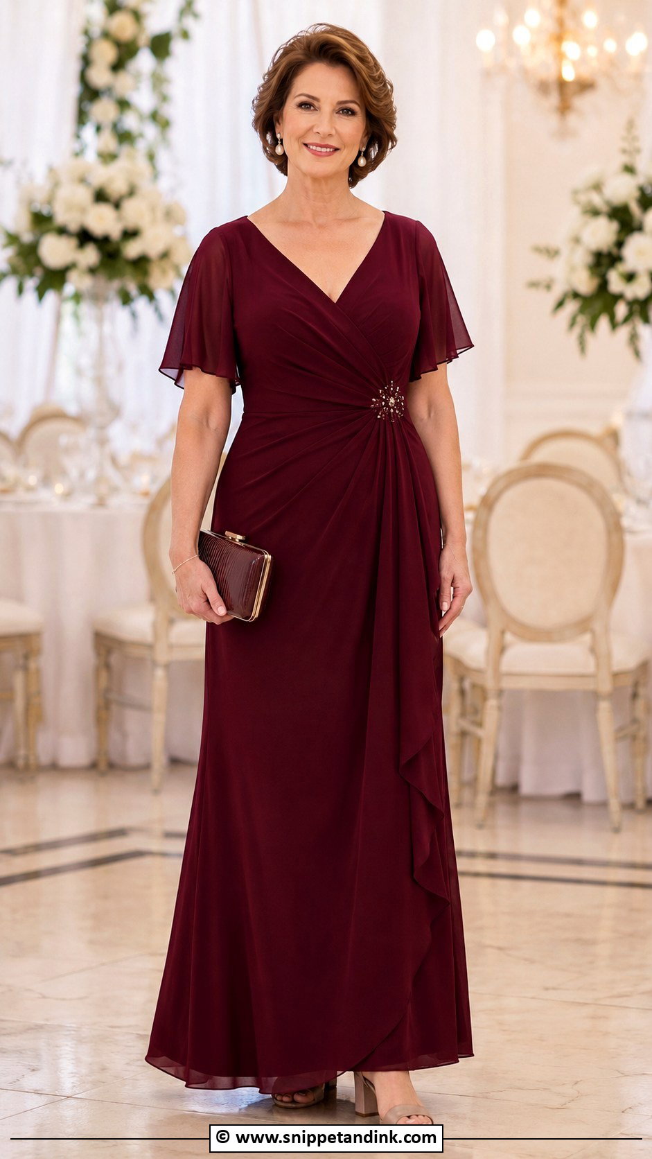 Maroon Mother Of The Bride Dress - Snippet and Ink - 25 Maroon Wedding Dress Ideas