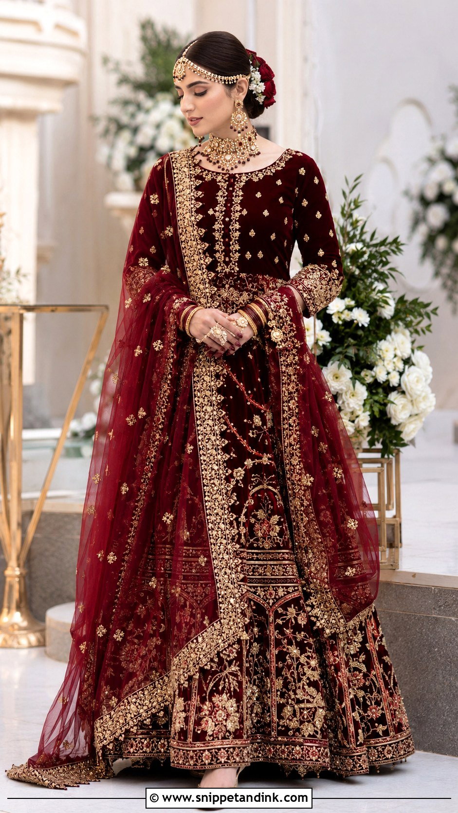 Maroon Pakistani Bridal Lehenga - Snippet and Ink - 20 Desi Wedding Dresses Pakistani Bridal