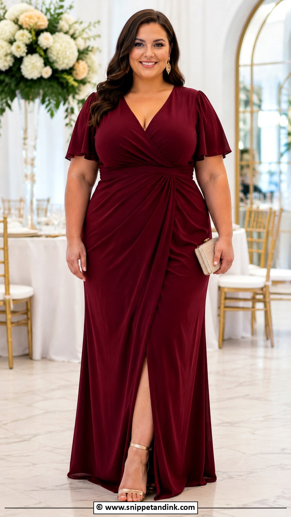 Maroon Plus Size Wedding Dress - Snippet and Ink - 25 Maroon Wedding Dress Ideas