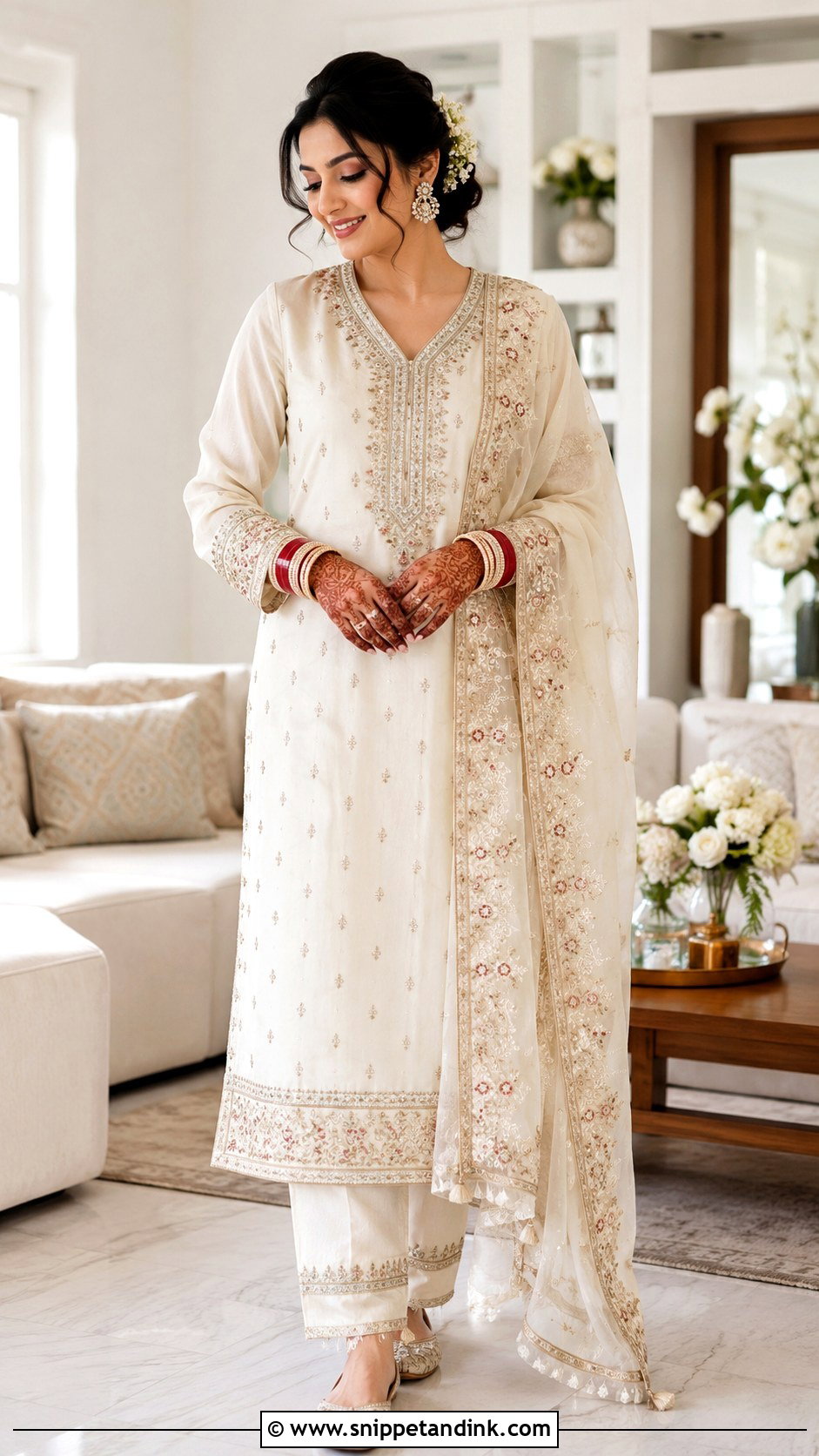 Maroon Velvet Bangle Ceremony Outfit - Snippet and Ink - 25 Bangle Ceremony Outfit for Bride Ideas