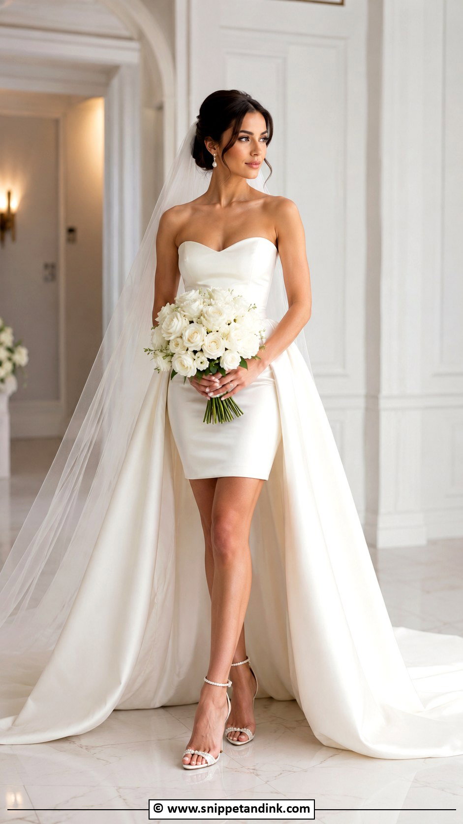 Marriage Dress With Detachable Train - Snippet and Ink - 25 Marriage Dresses for Women