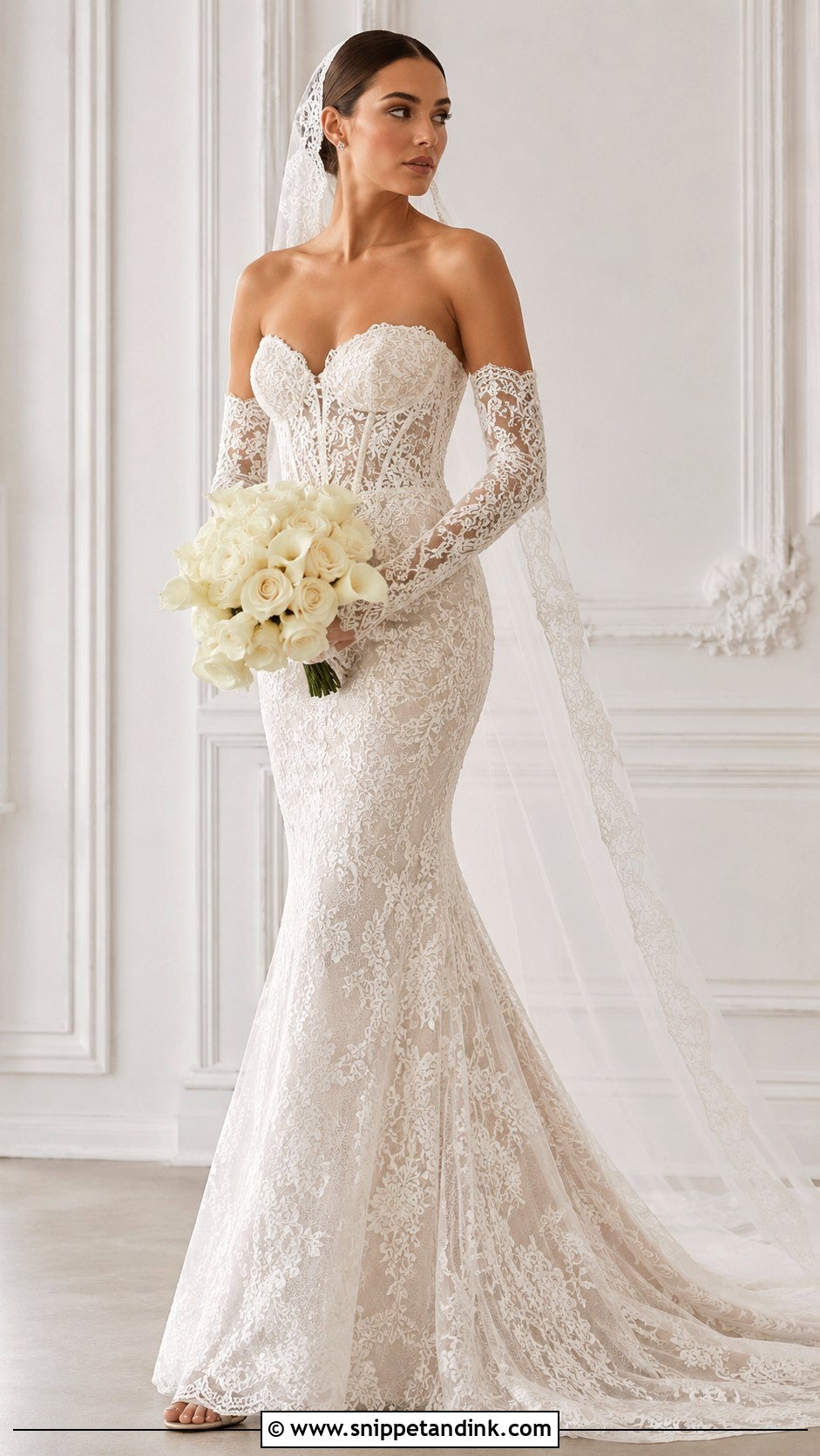 Martin Thornburg Liv Lace Mermaid Gown - Snippet and Ink - 20 Martin Thornburg Wedding Dresses