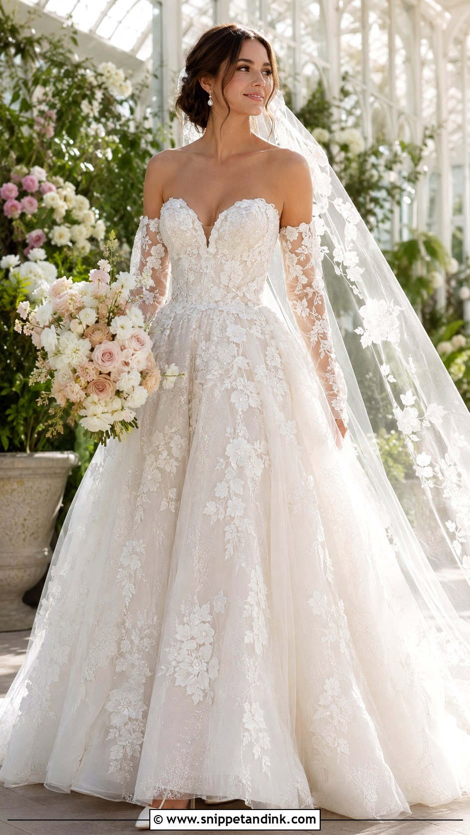 Martin Thornburg Sorelle Floral Ball Gown - Snippet and Ink - 20 Martin Thornburg Wedding Dresses