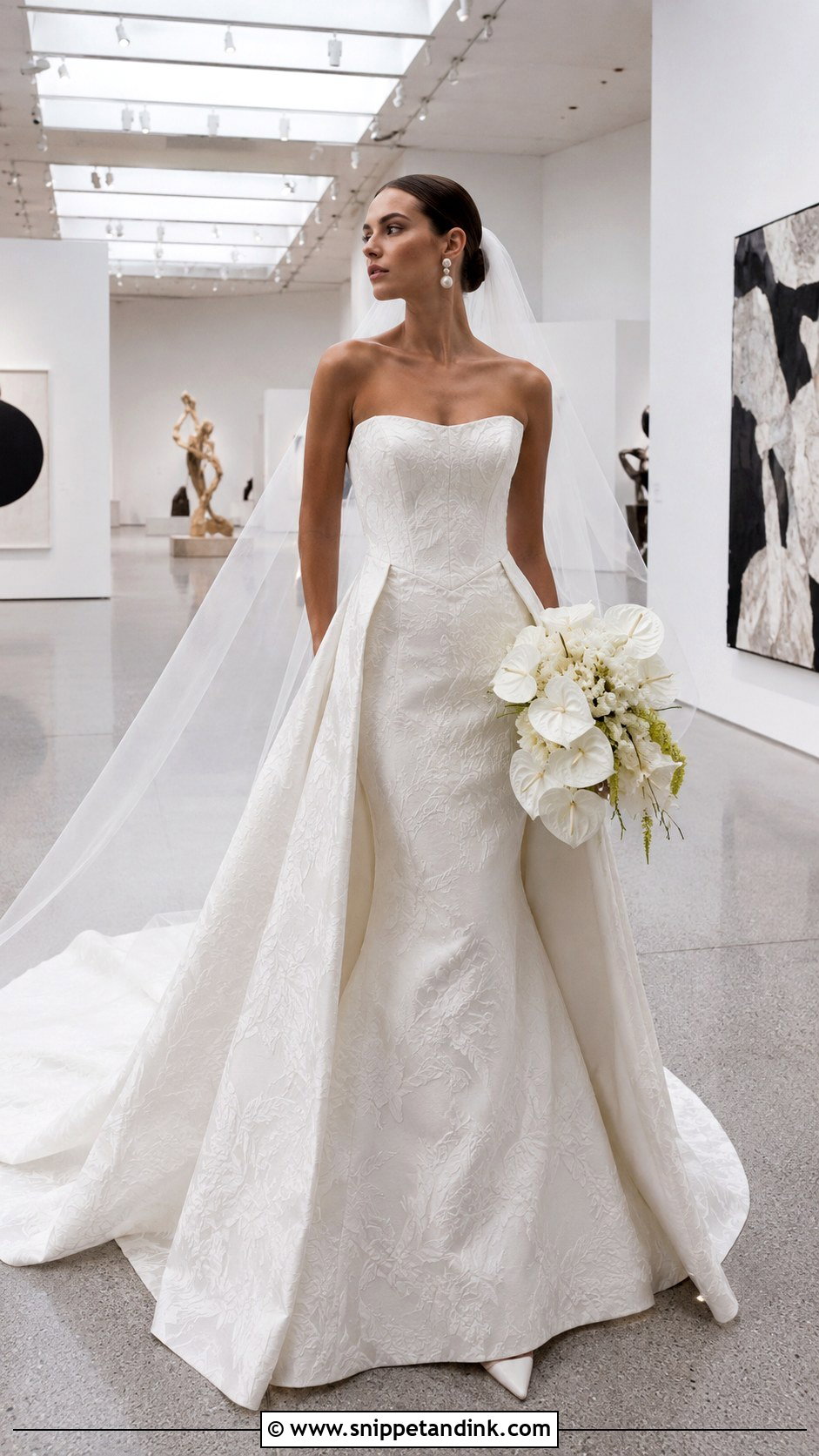 Martin Thornburg Waverly Jacquard Mermaid Gown - Snippet and Ink - 20 Martin Thornburg Wedding Dresses