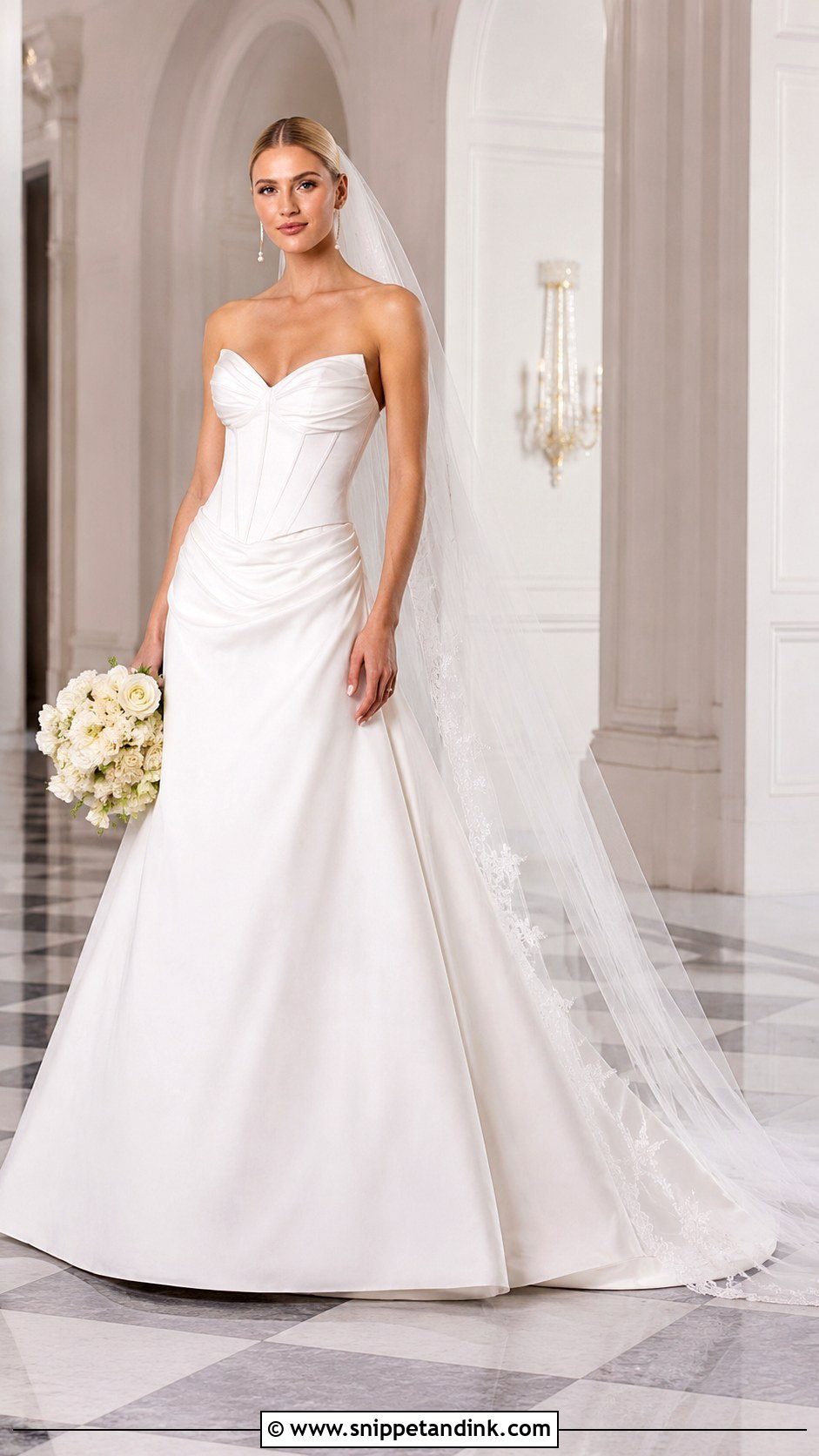 Martina Liana Basque Waist Wedding Dress - Snippet and Ink - 25 Martina Liana Wedding Dress Ideas