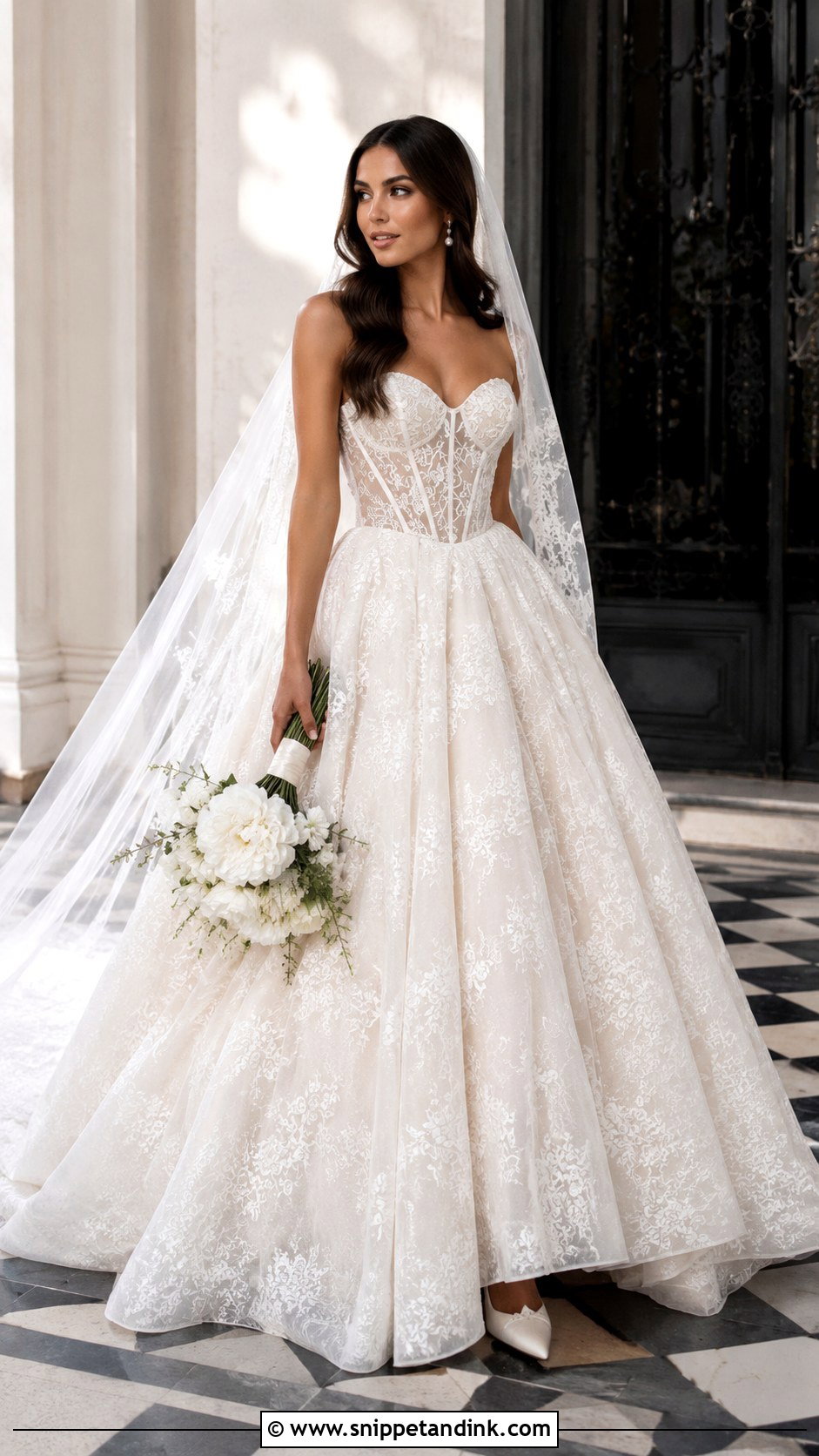 Martina Liana Fit And Flare Wedding Dress - Snippet and Ink - 25 Martina Liana Wedding Dress Ideas