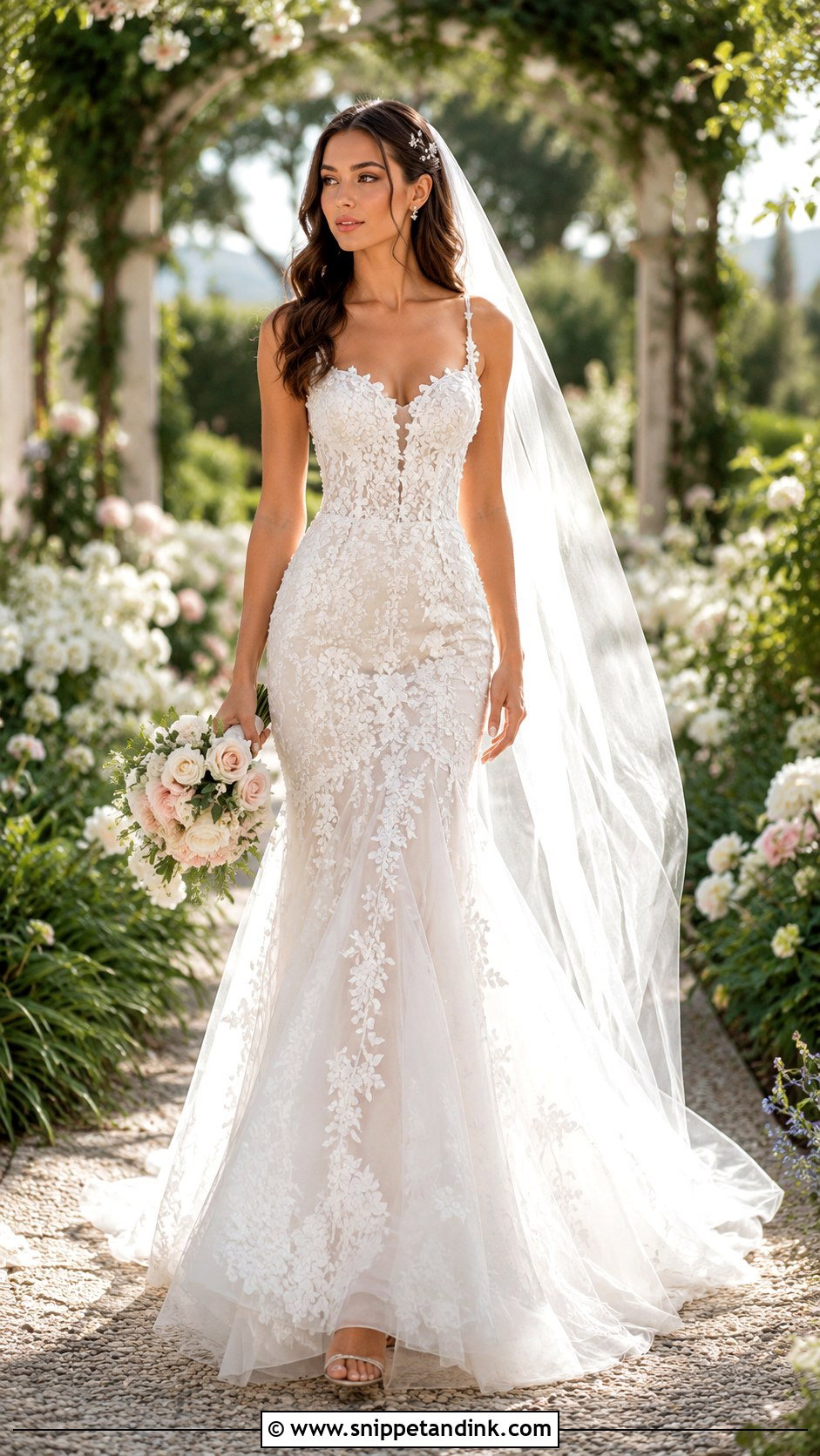 Martina Liana Floral Lace Wedding Dress - Snippet and Ink - 25 Martina Liana Wedding Dress Ideas