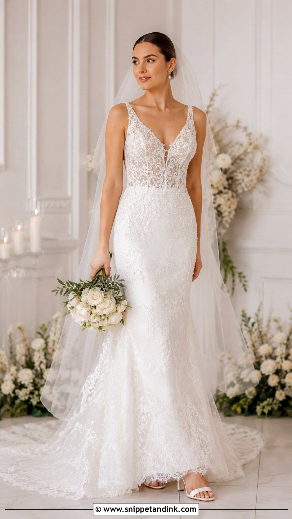 Martina Liana Long Sleeve Lace Wedding Dress - Snippet and Ink - 25 Martina Liana Wedding Dress Ideas