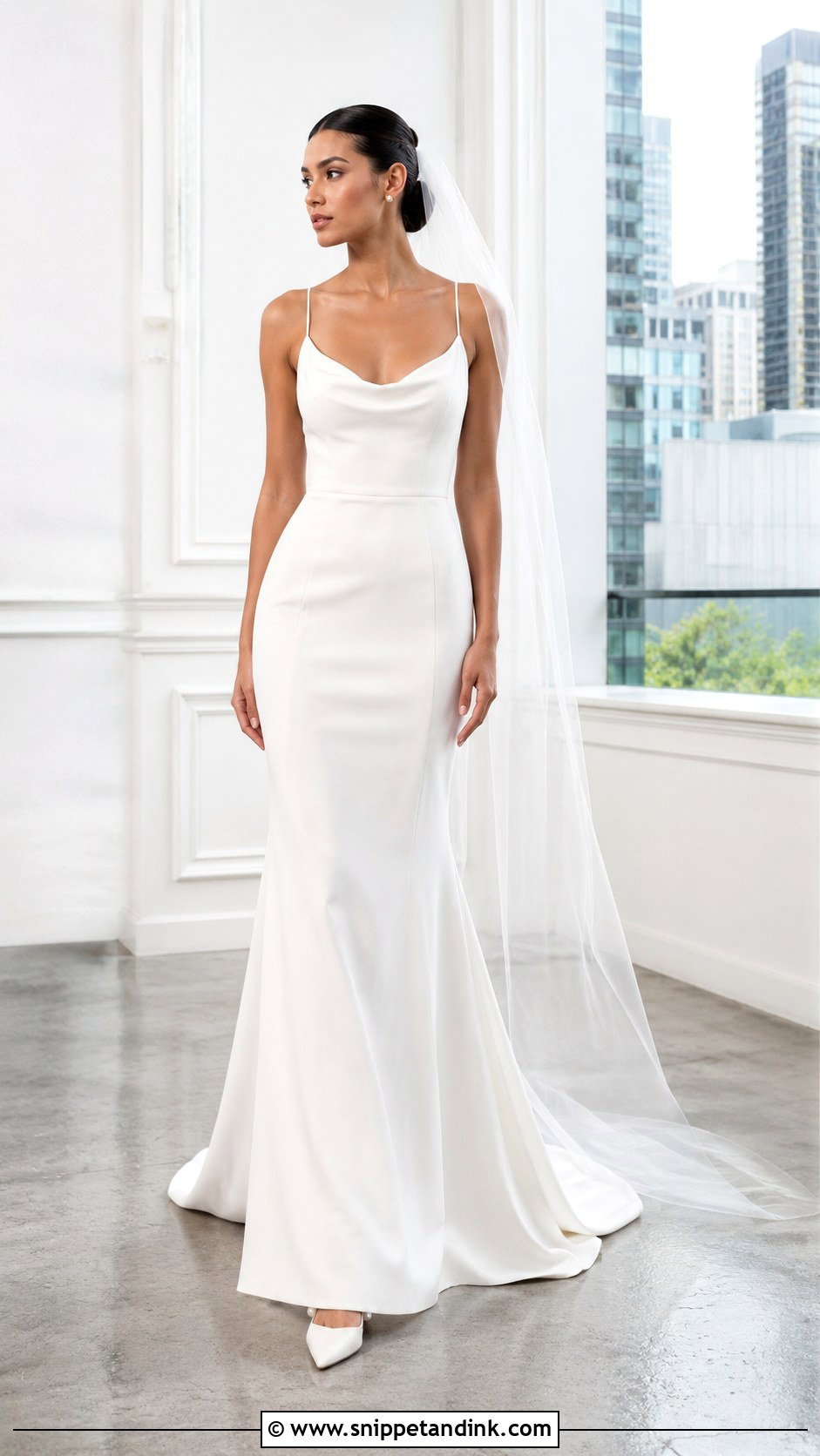 Martina Liana Simple Crepe Wedding Dress - Snippet and Ink - 25 Martina Liana Wedding Dress Ideas