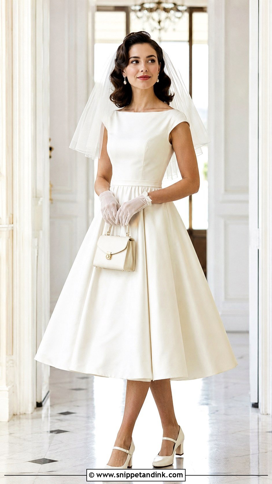 Mary Jane Heels With Vintage Bride Outfit - Snippet and Ink - 20 Heels Bride Ideas