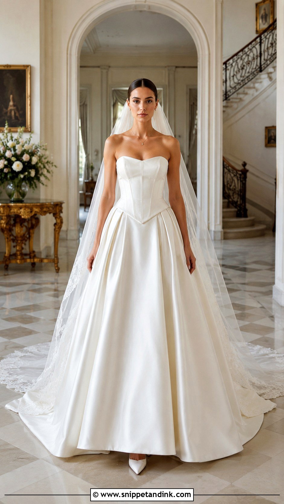 Marys Bridal Basque Waist Gown - Snippet and Ink - 20 Mary's Bridal Ideas