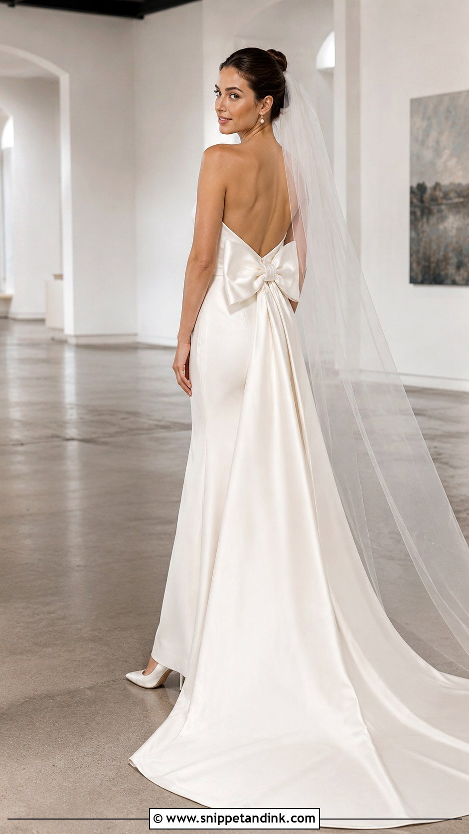 Marys Bridal Bow Back Wedding Dress - Snippet and Ink - 20 Mary's Bridal Ideas