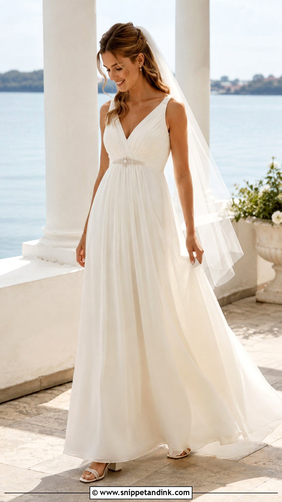 Marys Bridal Chiffon Wedding Dress - Snippet and Ink - 20 Mary's Bridal Ideas