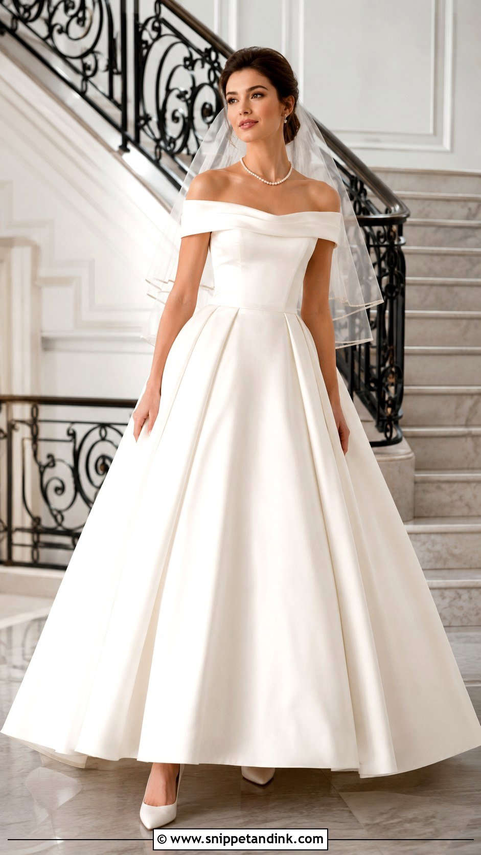 Marys Bridal Off Shoulder Ball Gown - Snippet and Ink - 20 Mary's Bridal Ideas