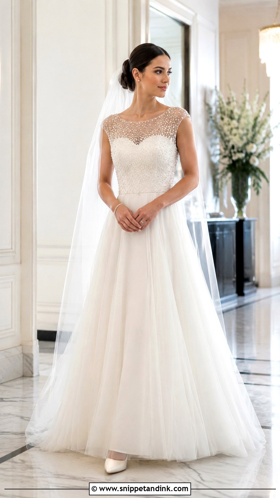 Marys Bridal Pearl Wedding Gown - Snippet and Ink - 20 Mary's Bridal Ideas