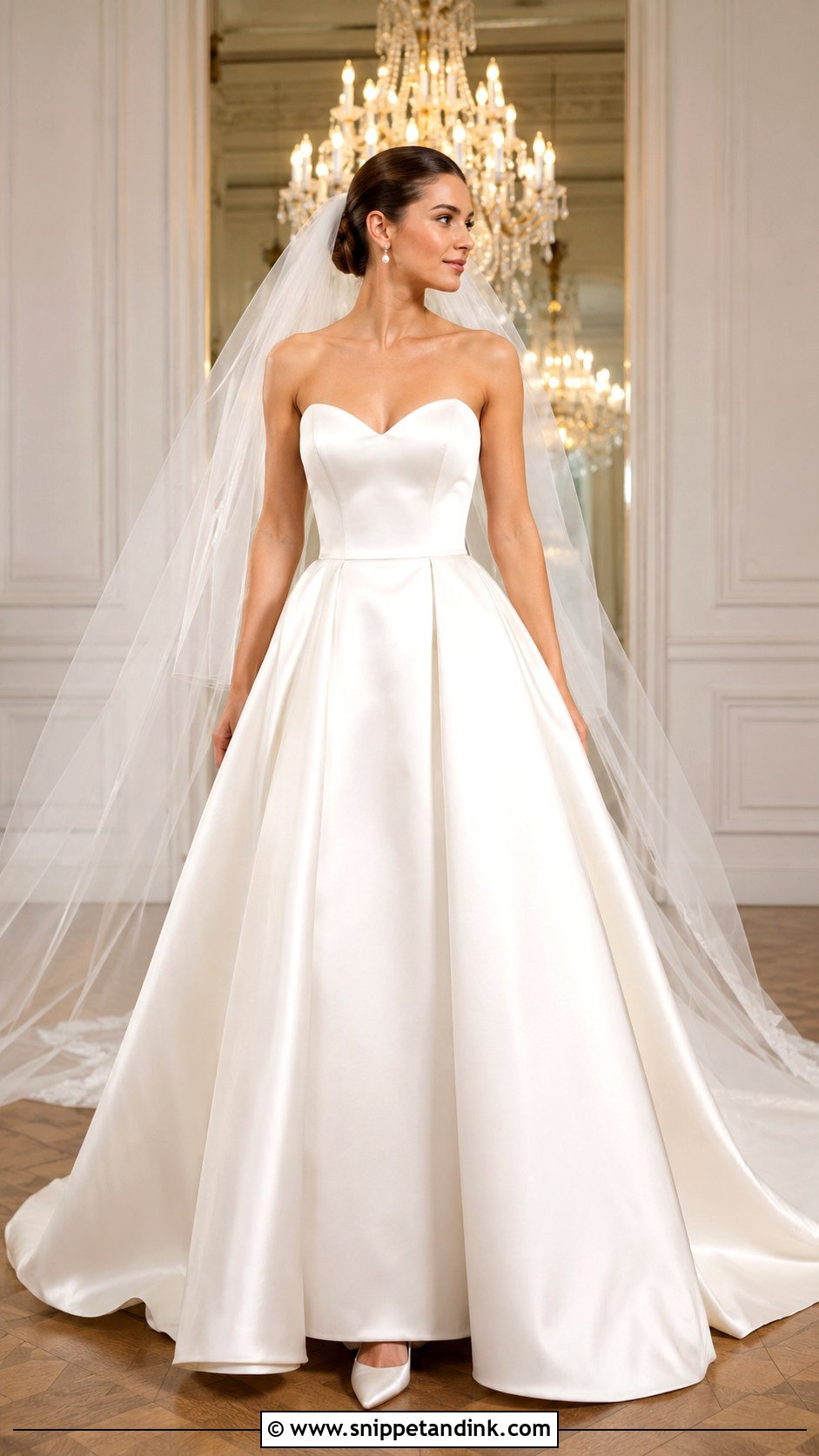 Marys Bridal Satin Ball Gown - Snippet and Ink - 20 Mary's Bridal Ideas