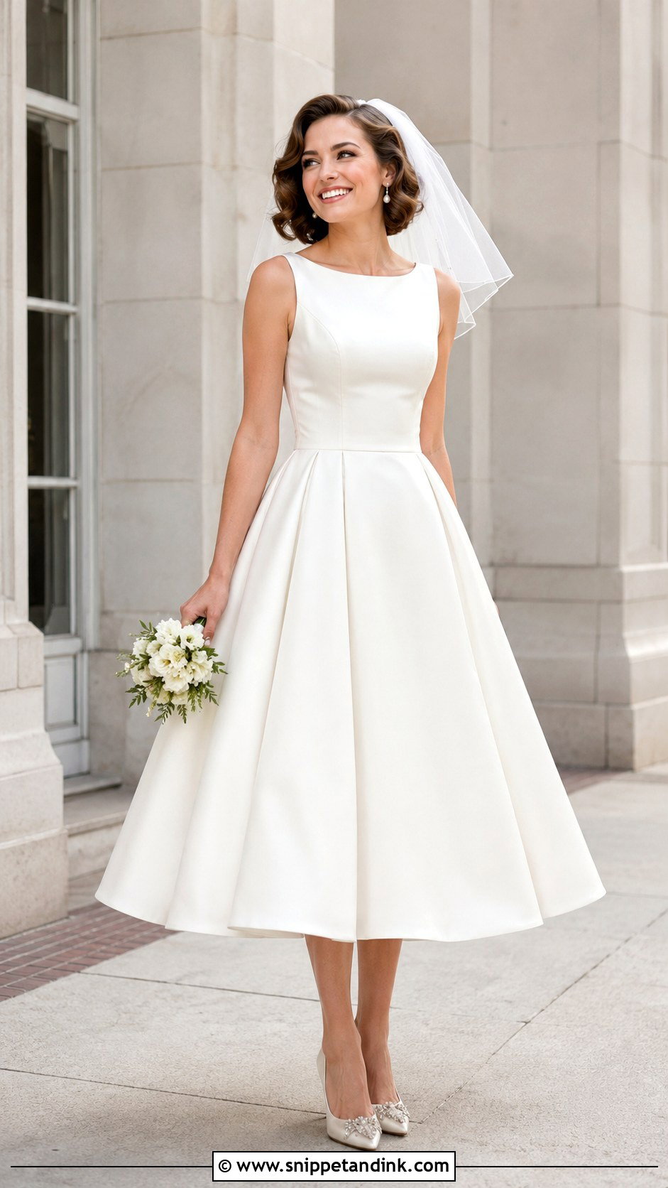 Marys Bridal Tea Length Wedding Dress - Snippet and Ink - 20 Mary's Bridal Ideas