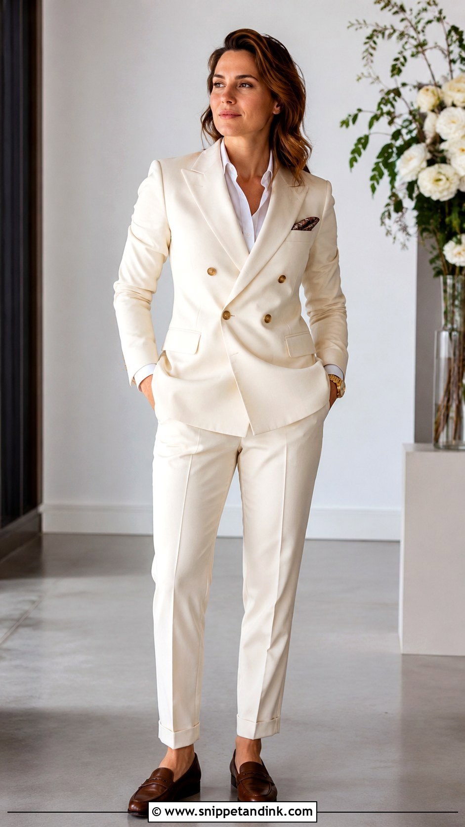 Masc Lesbian Double Breasted Suit Outfit - Snippet and Ink - 25 Masc Lesbian Wedding Outfit Ideas