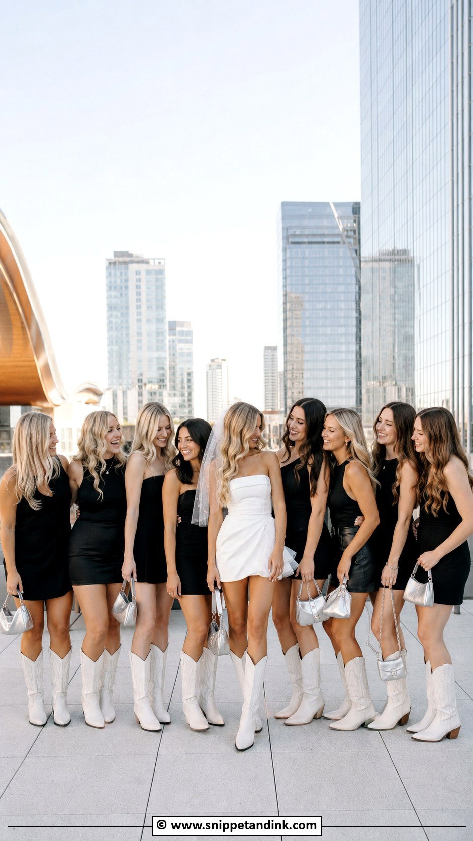 Matching Black Outfits Nashville Bachelorette Party - Snippet and Ink - 25 Nashville Bachelorette Party Outfit Ideas