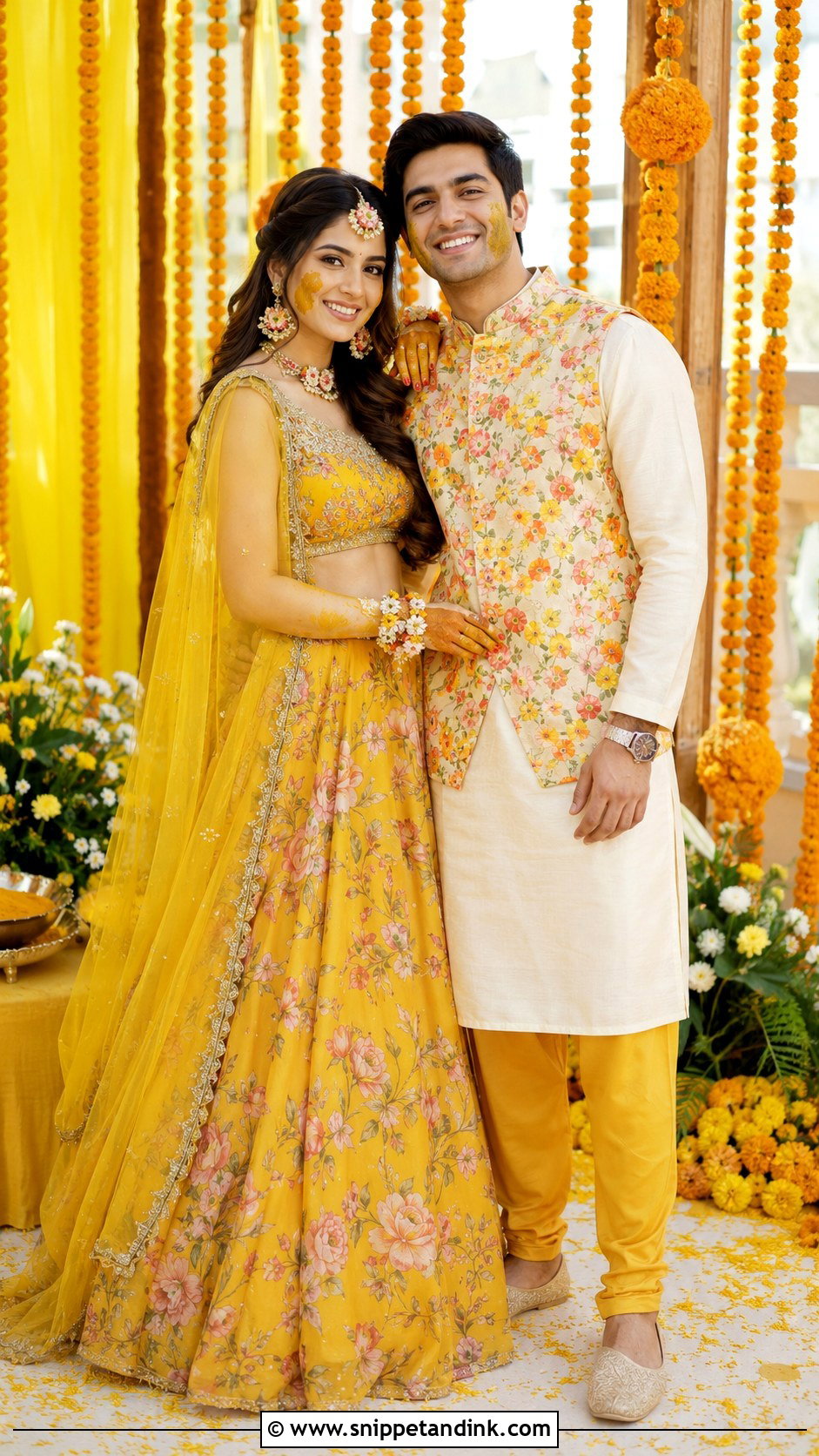 Matching Bride And Brother Haldi Outfits - Snippet and Ink - 20 Haldi Outfit for Bride Brother Ideas