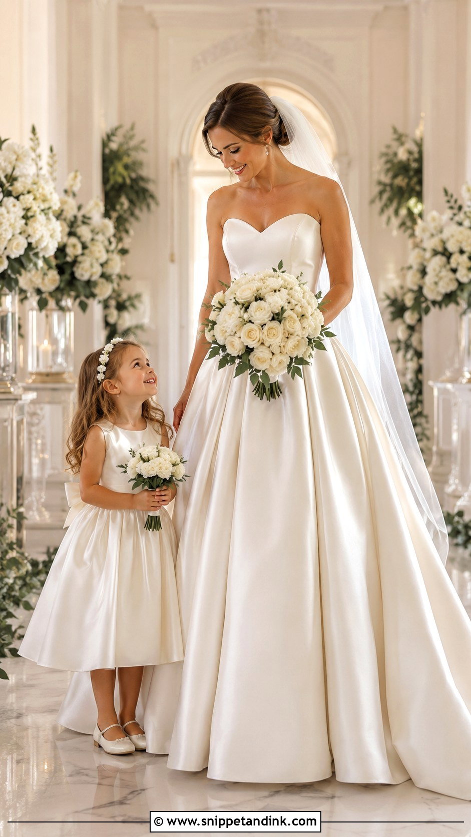 Matching Bride And Mini Bride Outfit - Snippet and Ink - 20 Mini Bride Ideas