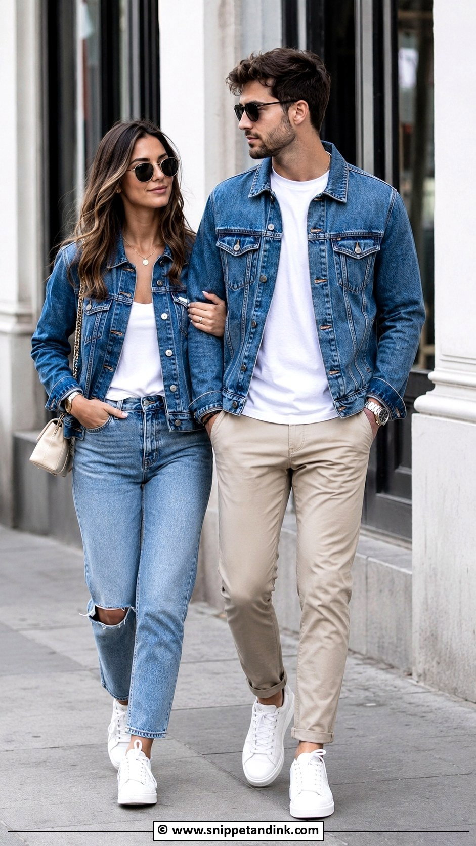 Matching Denim Jacket Couple Fit - Snippet and Ink - 30 Couple Fits Ideas