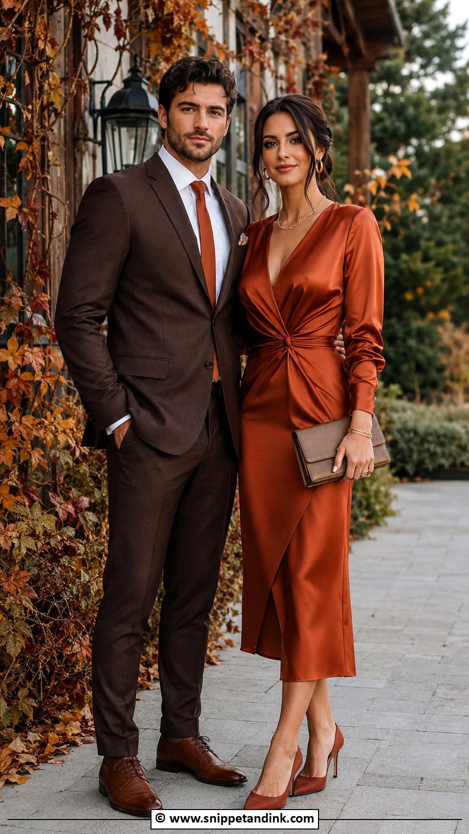 Matching Fall Wedding Outfit - Snippet and Ink - 35 Wedding Matching Outfits