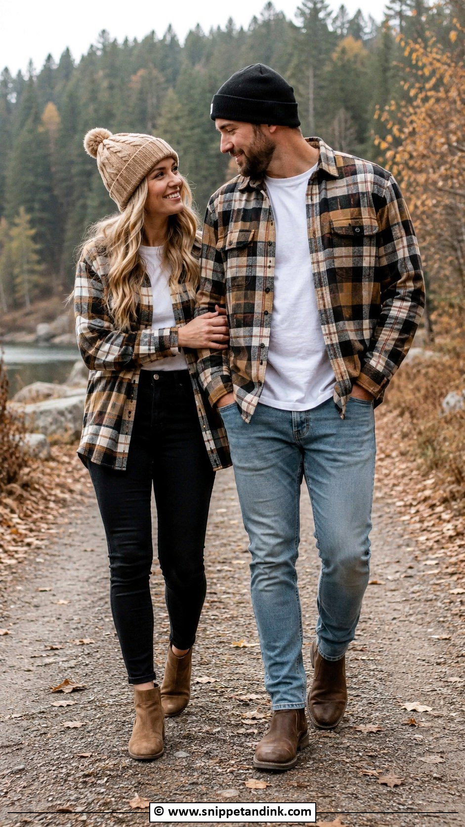 Matching Flannel Couple Fit - Snippet and Ink - 30 Couple Fits Ideas