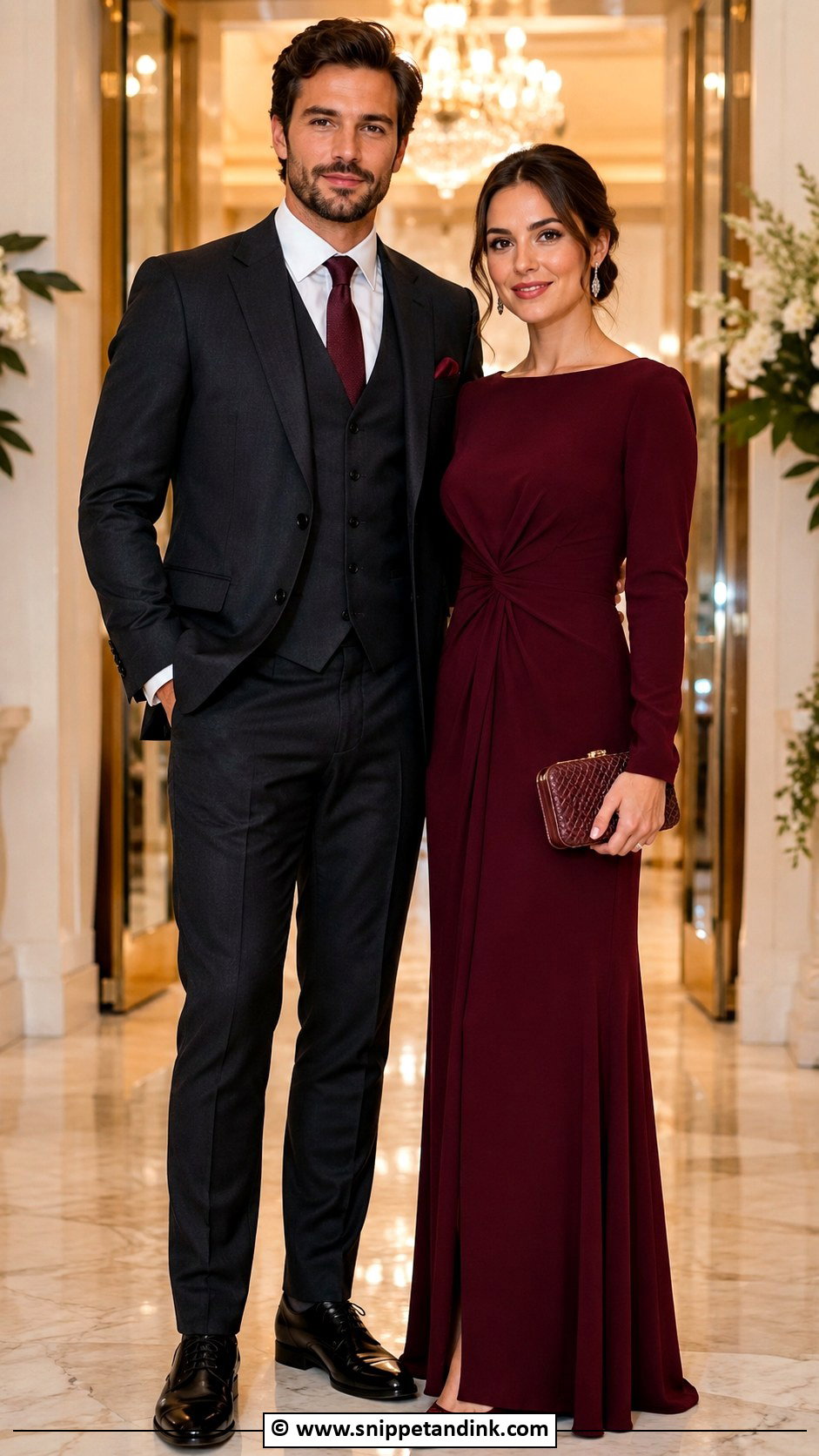 Matching Formal Wedding Outfit - Snippet and Ink - 35 Wedding Matching Outfits