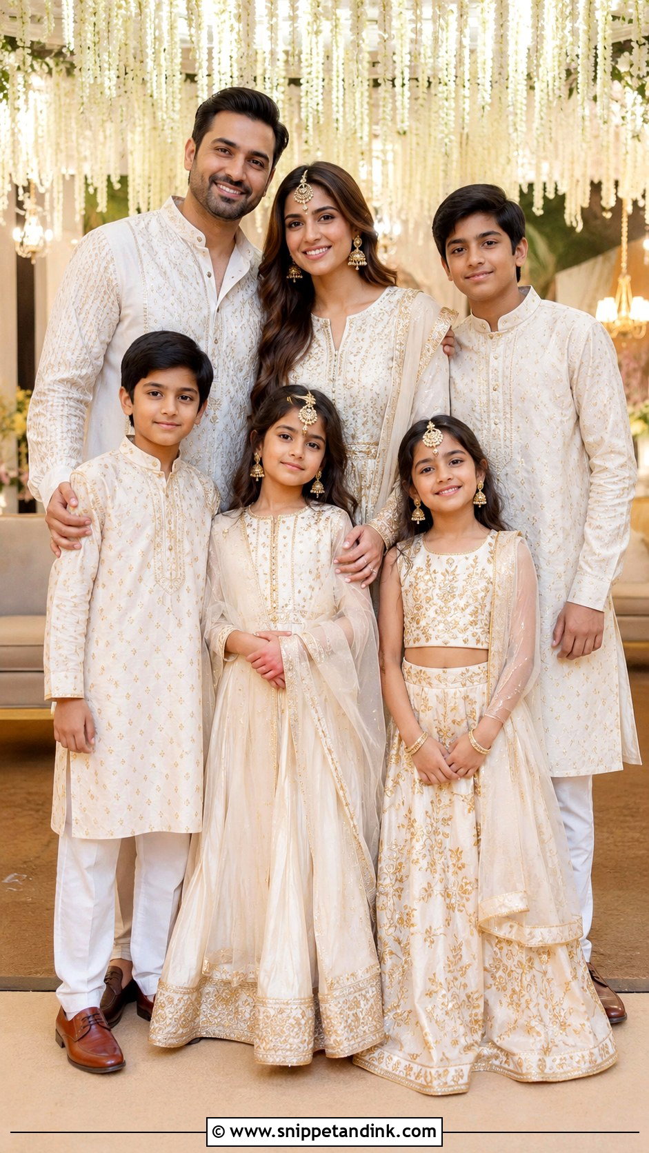 Matching Kurta Family Wedding Outfit - Snippet and Ink - 25 Matching Family Outfits for Wedding