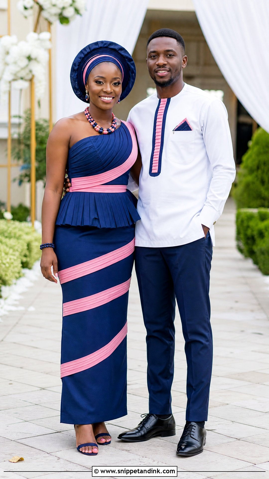Matching Pedi Bride And Groom Outfit - Snippet and Ink - 20 Pedi Traditional Attire African Weddings Ideas