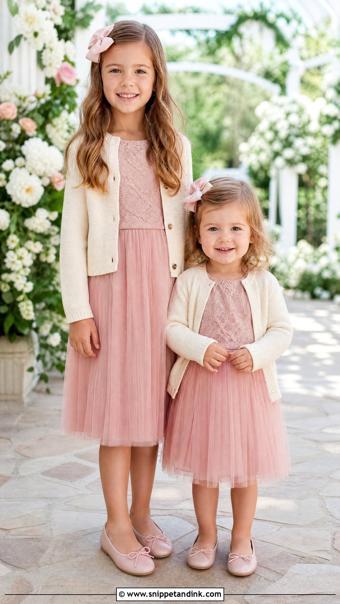 Matching Sister Wedding Outfit - Snippet and Ink - 25 Girls Wedding Outfit Ideas