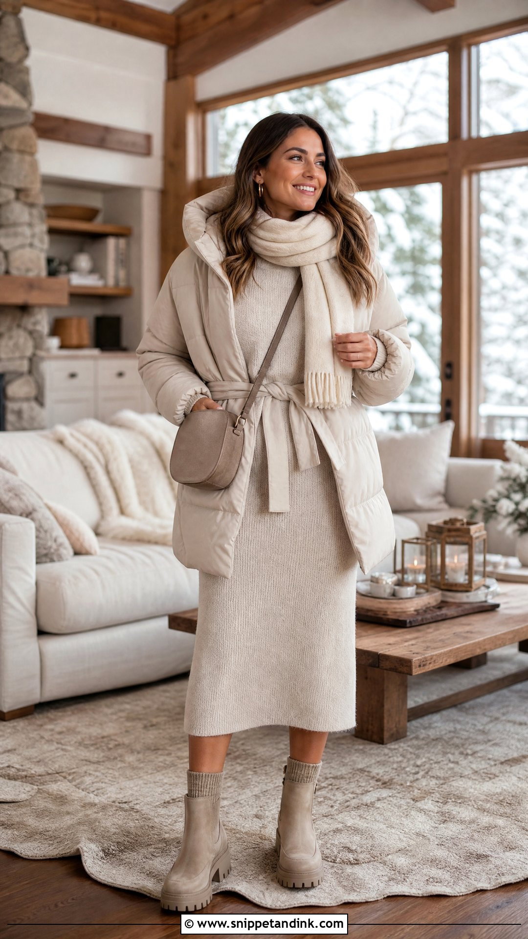 Matching Sweater Set Winter Bachelorette Outfit - Snippet and Ink - 20 Winter Bachelorette Outfit Ideas
