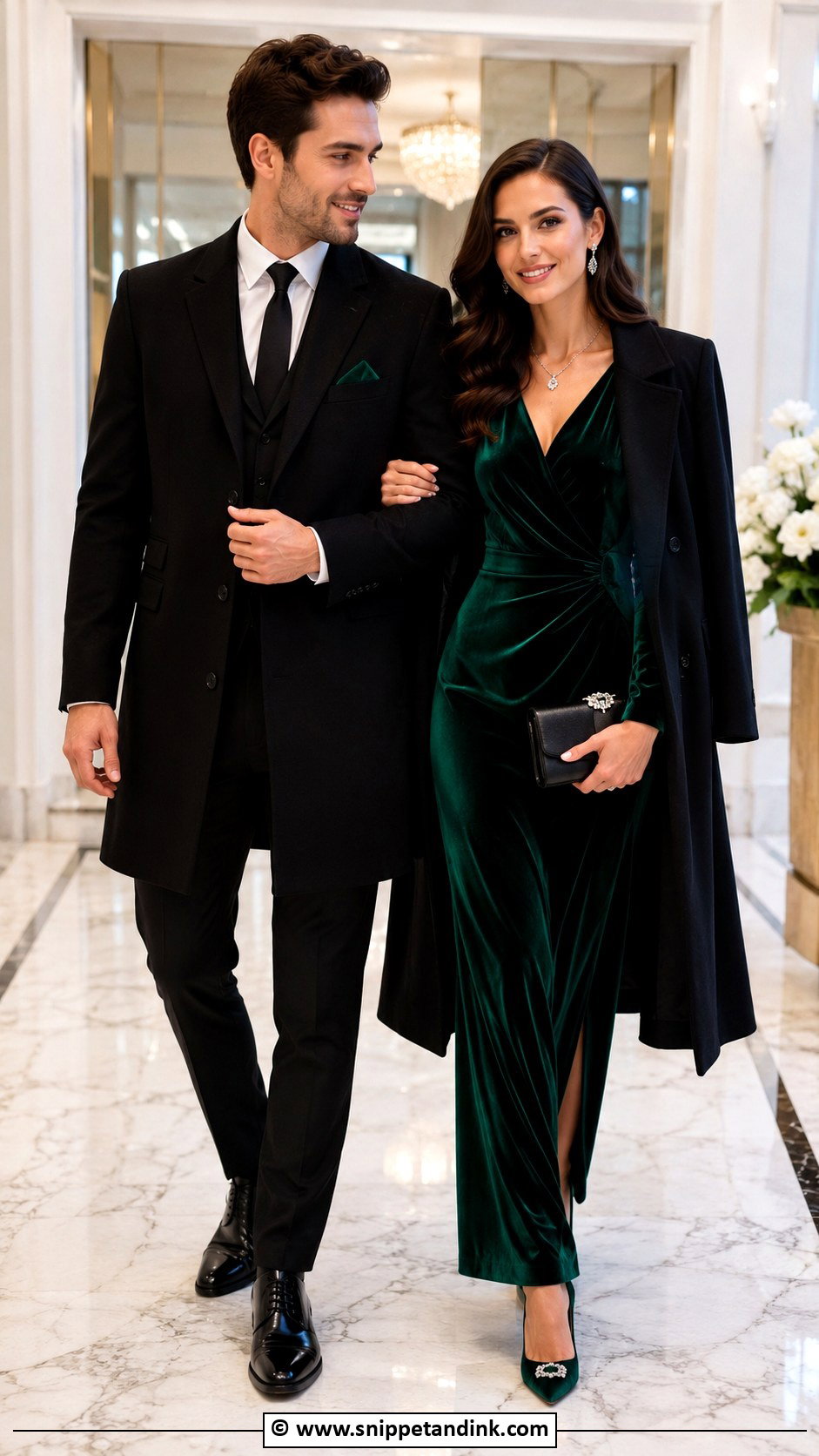 Matching Winter Wedding Outfit - Snippet and Ink - 35 Wedding Matching Outfits