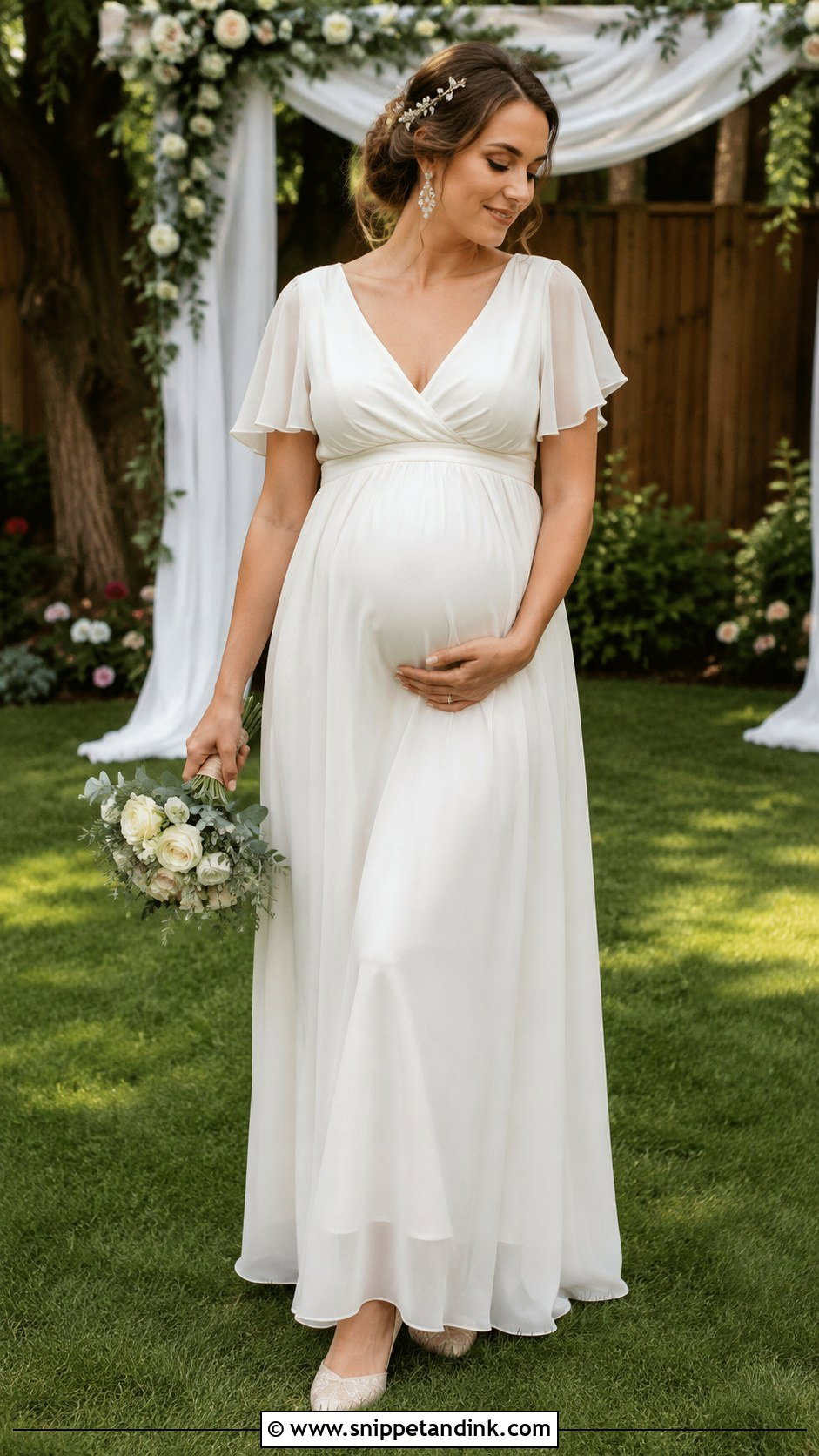 Maternity Backyard Wedding Dress - Snippet and Ink - 20 Backyard Wedding Dresses