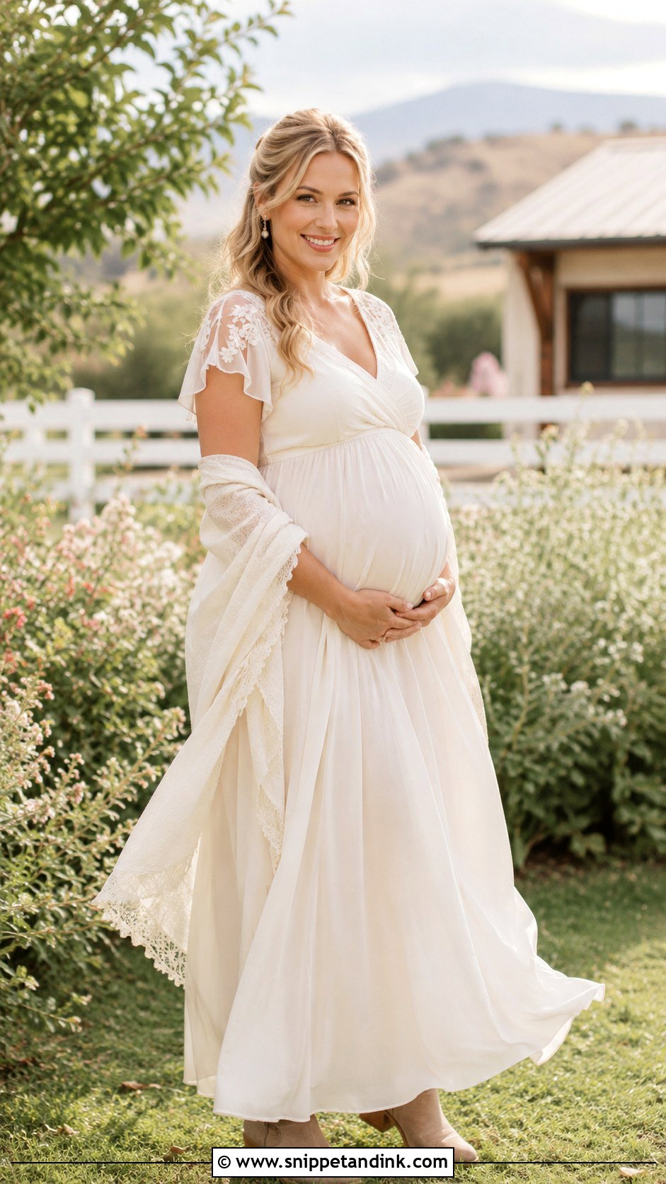 Maternity Boho Country Wedding Dress - Snippet and Ink - 20 Boho Country Wedding Dress Ideas