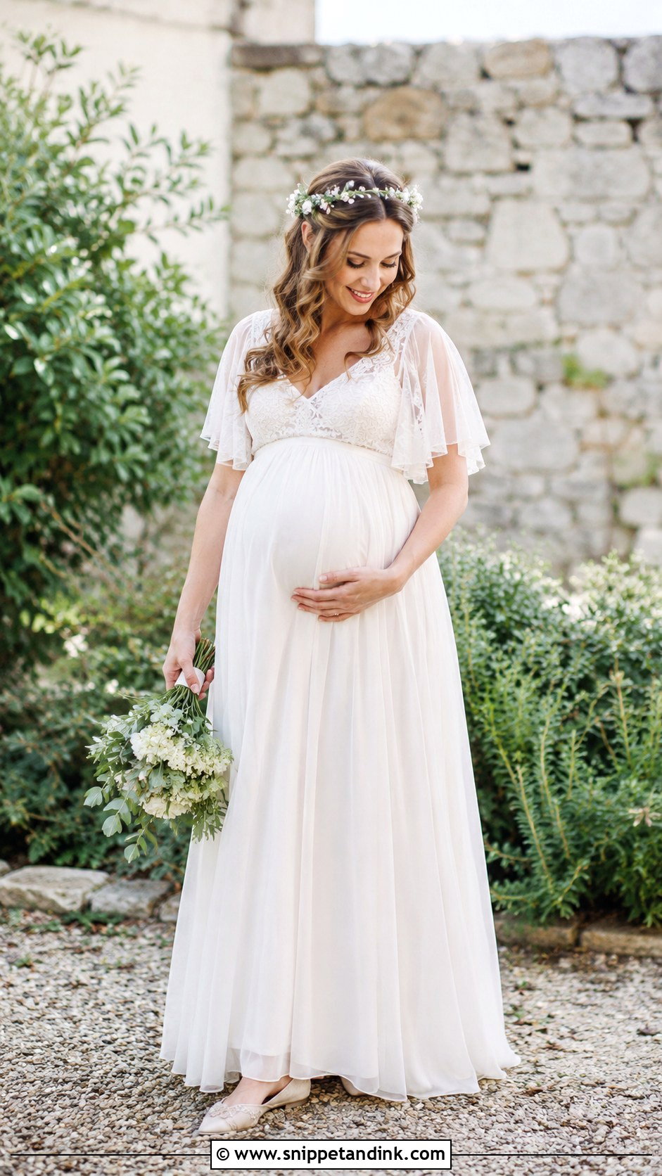 Maternity Boho Wedding Dress - Snippet and Ink - 30 Boho Wedding Dress Ideas
