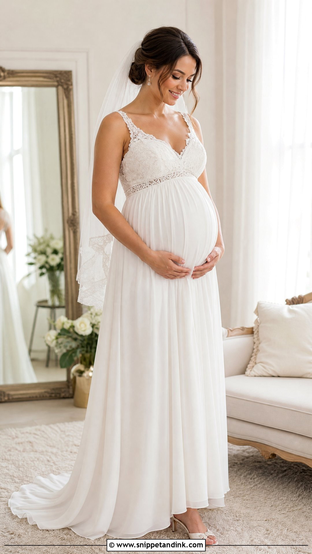 Maternity Bridal Lingerie Under a Wedding Dress - Snippet and Ink - 20 Wedding Linger the Bride Ideas