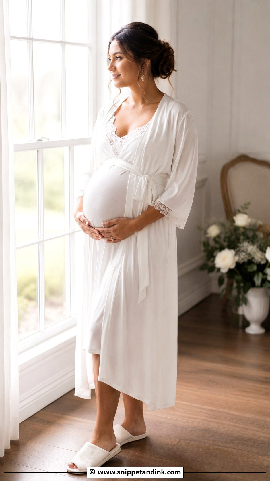 Maternity Bridal Robe - Snippet and Ink - 25 Wedding Day Robes Ideas