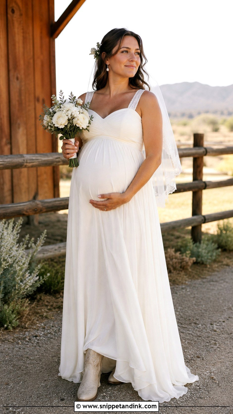 Maternity Cowboy Wedding Dress - Snippet and Ink - 20 Cowboy Wedding Dress Ideas