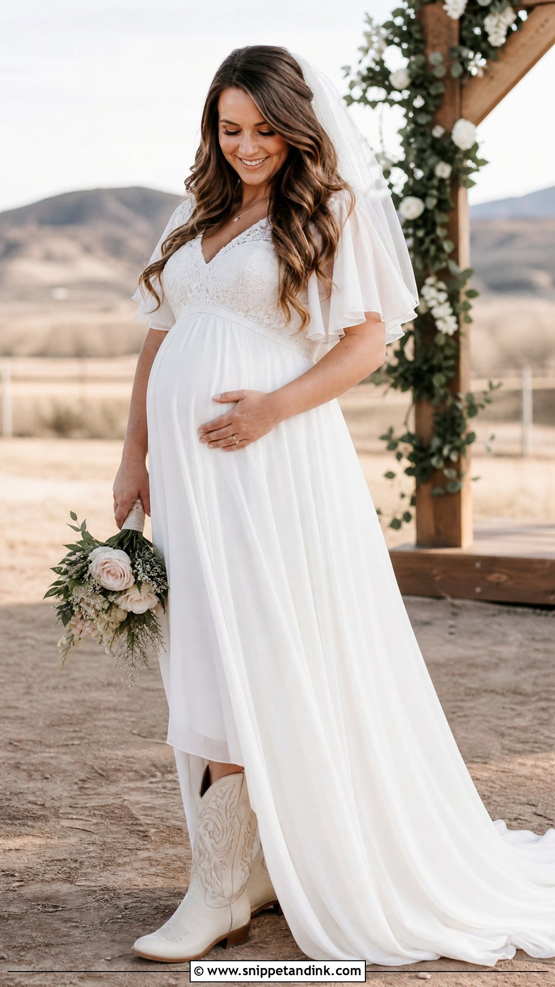 Maternity Cowgirl Wedding Dress With Boots - Snippet and Ink - 25 Cowgirl Wedding Dress with Boots Ideas