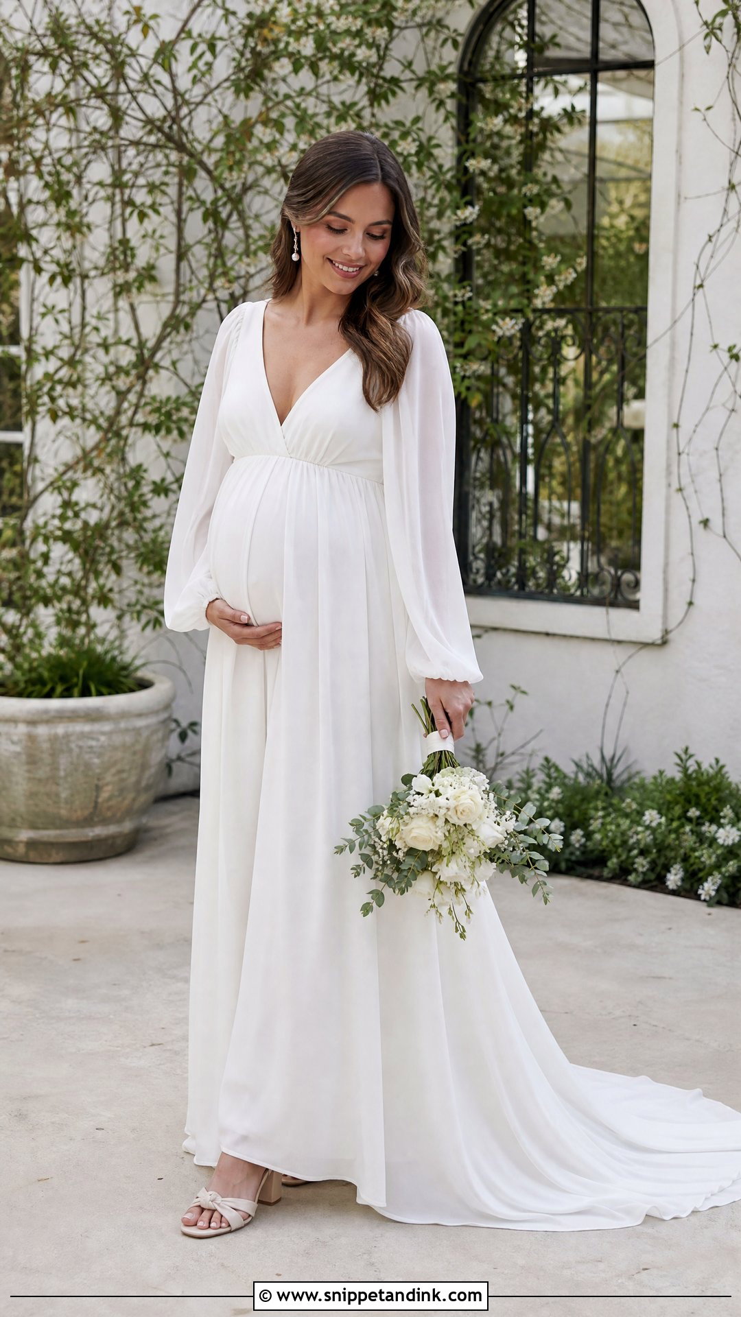 Maternity Elopement Dress - Snippet and Ink - 25 Elopement Outfit Ideas