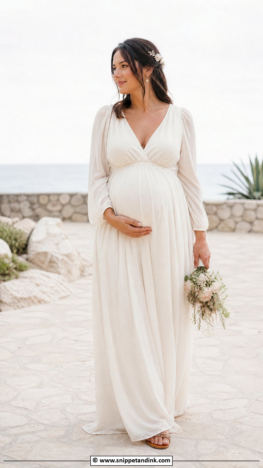 Maternity Elopement Dress - Snippet and Ink - 35 Elopement Dress Ideas
