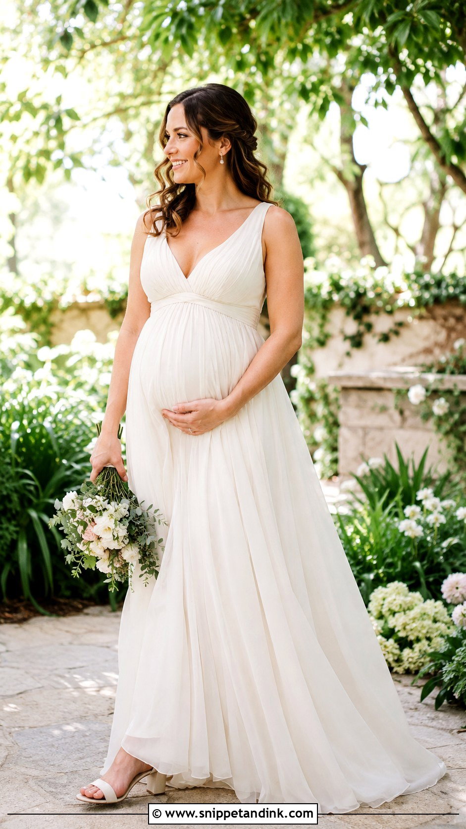 Maternity Elopement Wedding Dress - Snippet and Ink - 30 Elopement Wedding Dresses