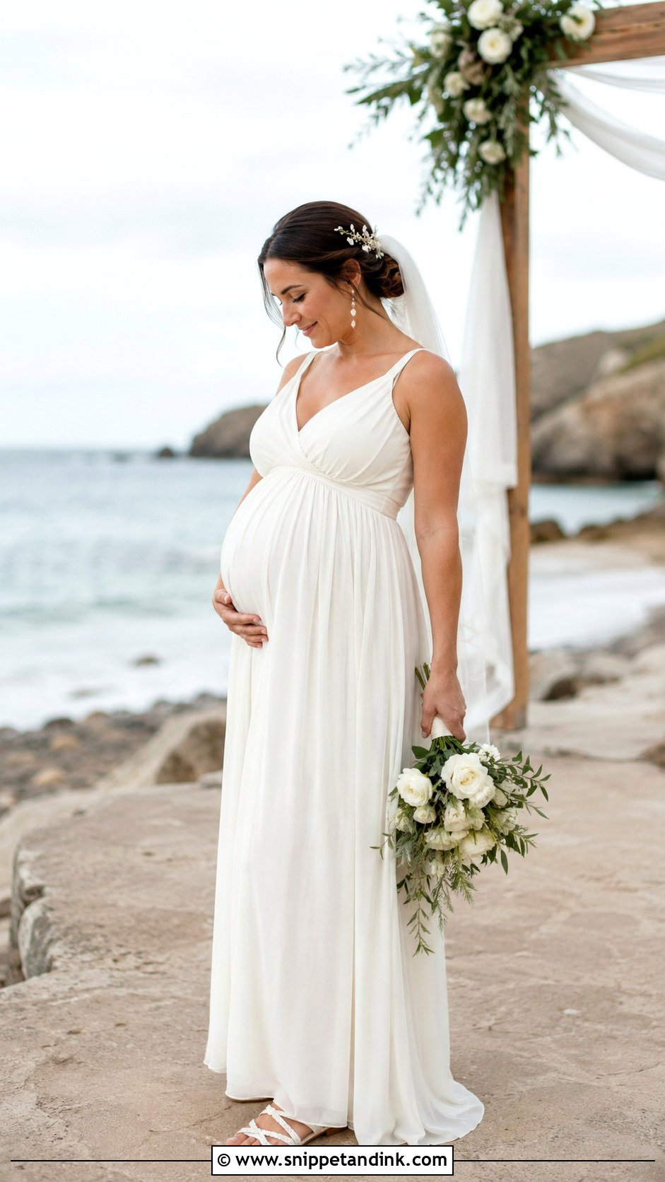 Maternity Empire Beach Wedding Dress - Snippet and Ink - 20 Beach Style Wedding Dresses