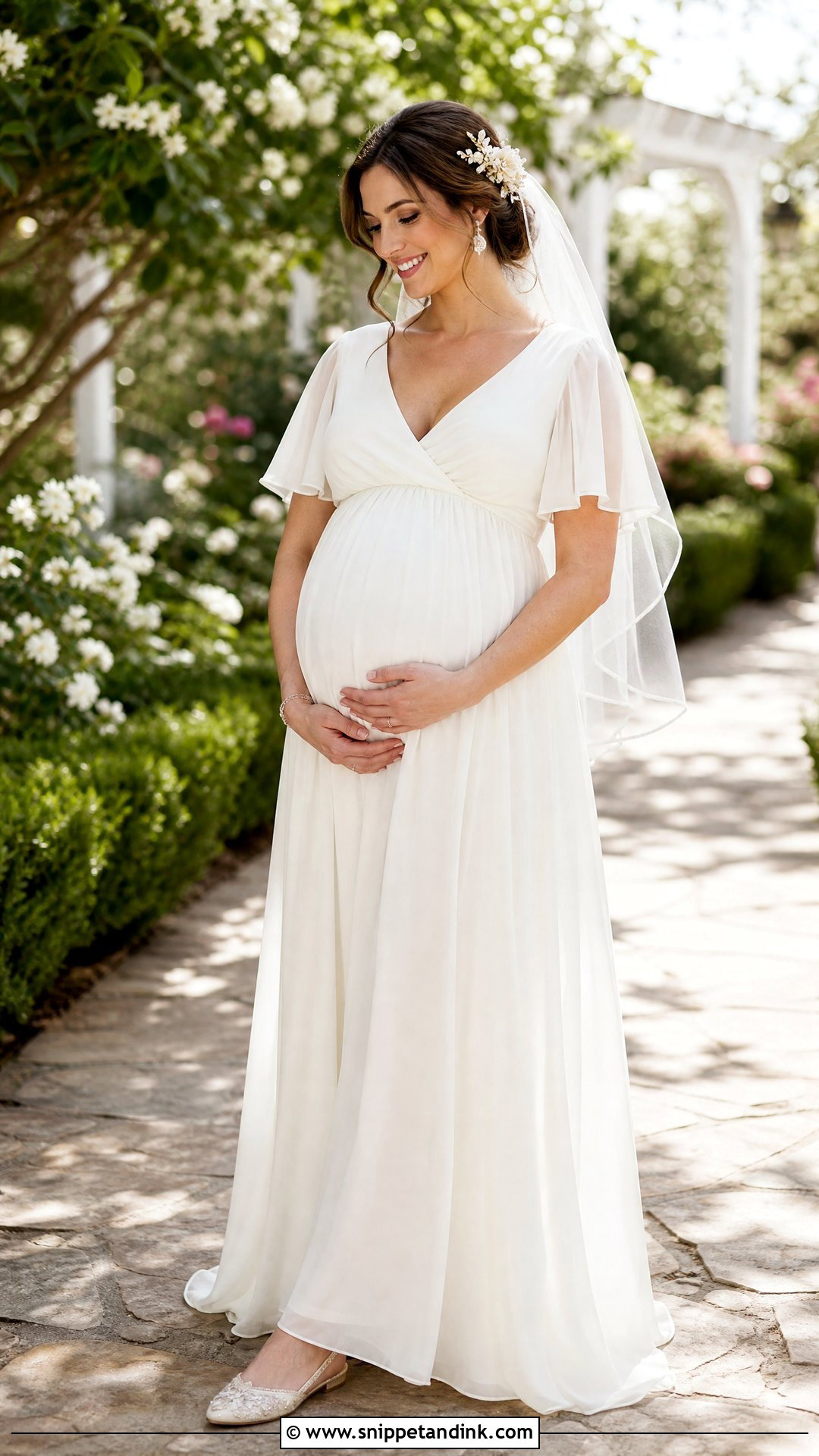 Maternity Empire Boho Wedding Dress - Snippet and Ink - 25 Boho Ethereal Wedding Dress Ideas