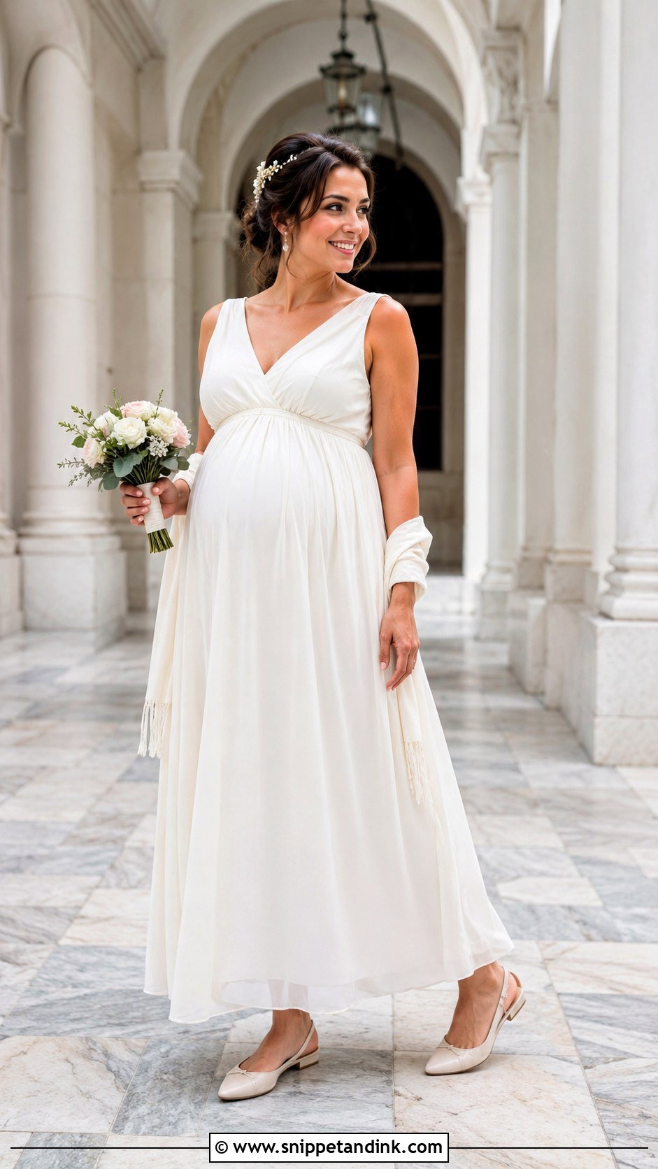 Maternity Empire Waist Wedding Dress - Snippet and Ink - 20 Justice of the Peace Wedding Dress Ideas