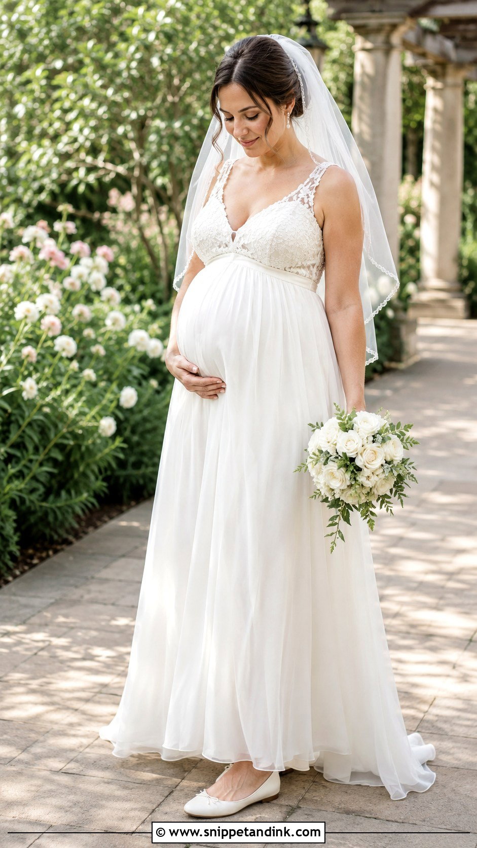 Maternity Empire Waist Wedding Dress - Snippet and Ink - 20 Natural Wedding Dress Ideas