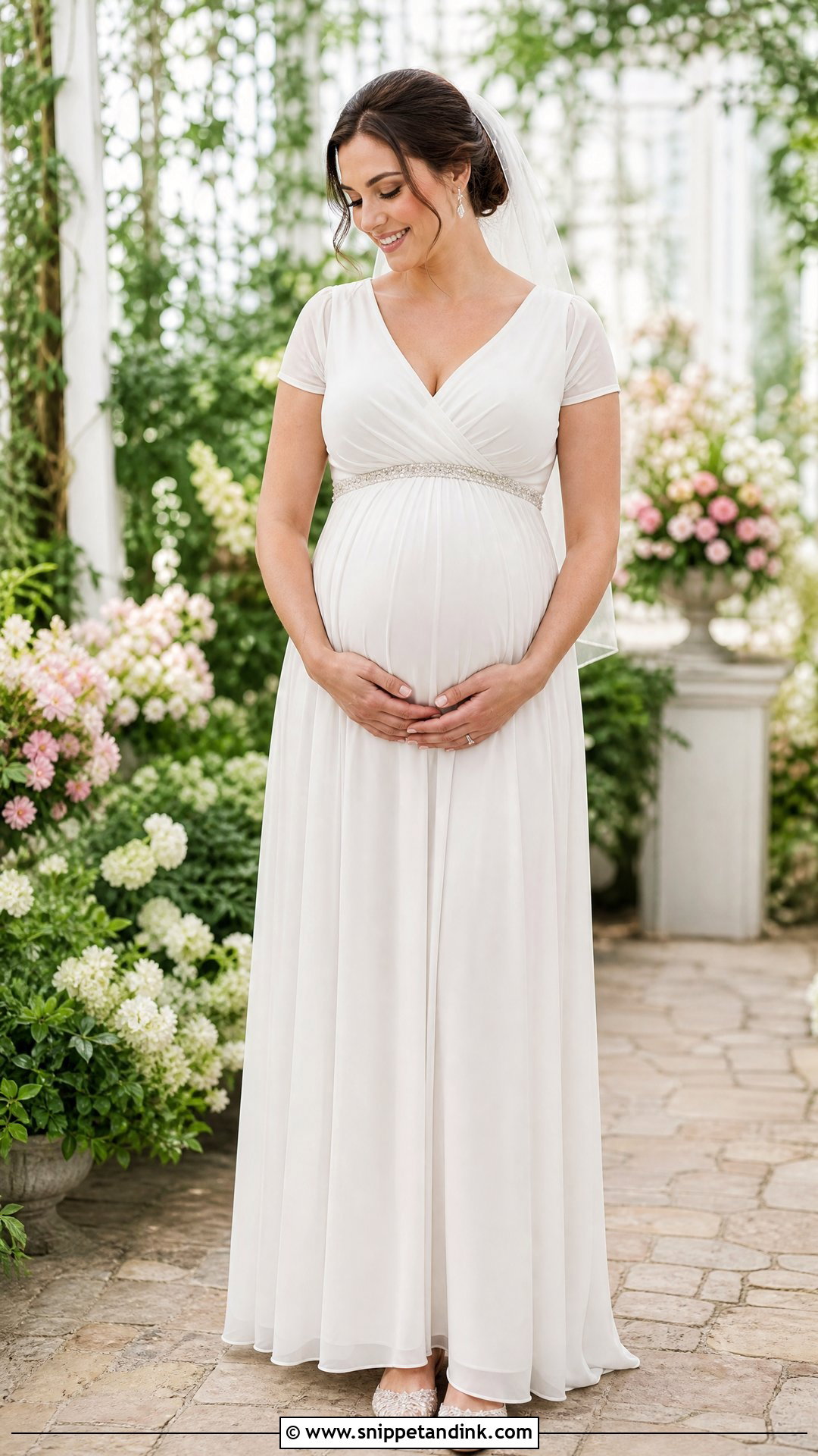 Maternity Empire Wedding Dress - Snippet and Ink - 25 Floaty Wedding Dress Ideas