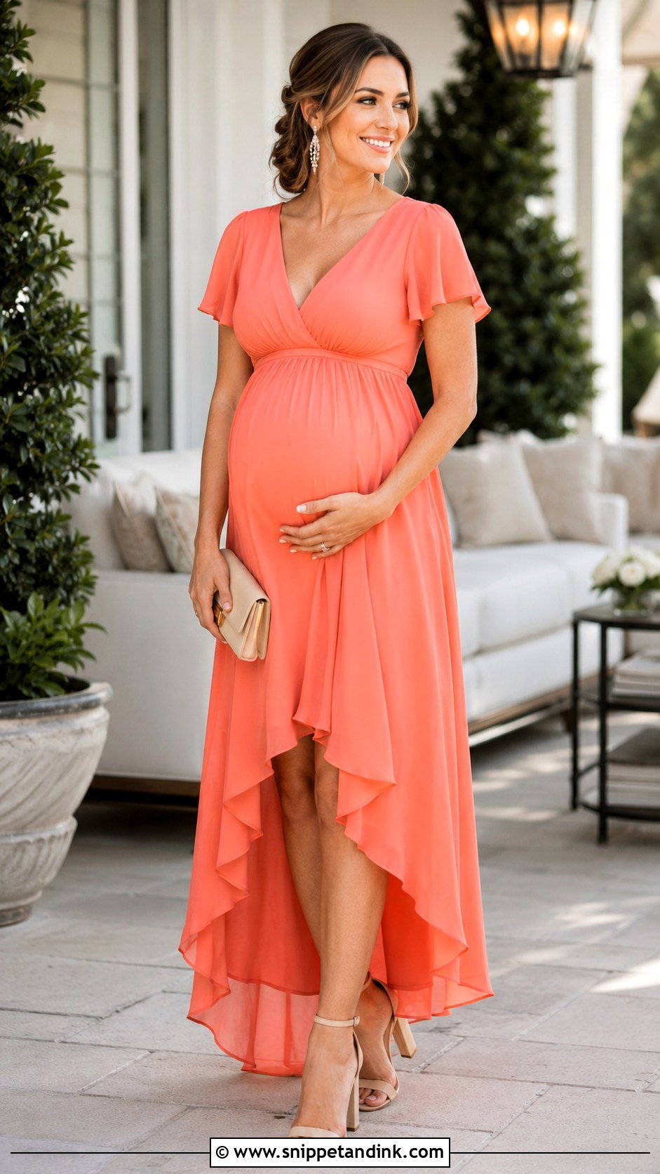 Maternity High Low Dress - Snippet and Ink - 25 Pregnancy Dresses for Wedding